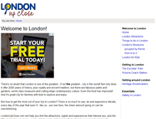 Tablet Screenshot of londonupclose.com